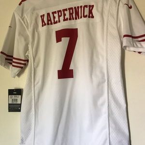 NWT Youth Large 49ers Kaepernick Jersey in White